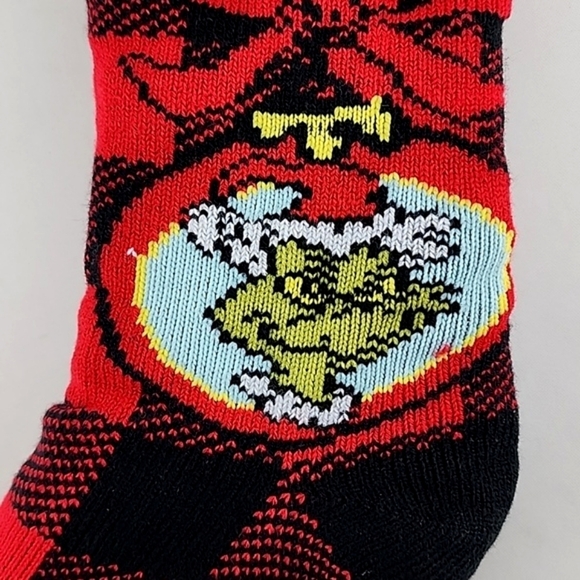 The Grinch Women's Reading Socks Red Black Knit Plaid Fleece Christmas Sz 5-10 - Picture 4 of 8